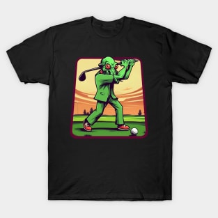 Cthulhu funny golf player T-Shirt